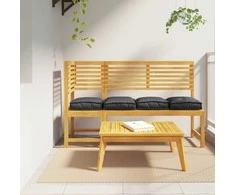 Pagalvėlė 4 pcs Juoda 40 x 40 x 8 cm Oksfordo audinys