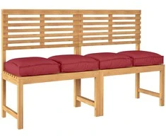 Pagalvėlė 4 pcs Vyno raudona 40 x 40 x 8 cm Oksfordo audinys