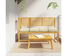 Pagalvėlė 4 pcs Kreminė 40 x 40 x 8 cm Oksfordo audinys