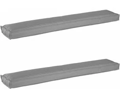 Pallet pagalvių rinkinys 2 pcs Pilka 200 x 40 x 8 cm