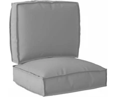 Pallet pagalvių rinkinys 2 pcs Pilka 50 x 50 x 12 cm