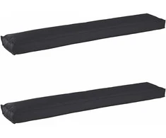 Pallet pagalvių rinkinys 2 pcs Juoda 200 x 40 x 8 cm