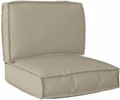 Pallet pagalvių rinkinys 2 pcs Taupe Oksfordo audinys