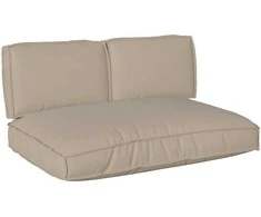 Pagalvių komplektas 3 pcs Taupe Oksfordo audinys