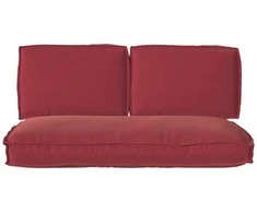 Pagalvių komplektas 3 pcs Vyno raudona Oksfordo audinys