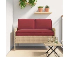 Pagalvių komplektas 3 pcs Vyno raudona Oksfordo audinys