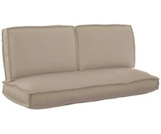 Pagalvių komplektas 3 pcs Taupe Oksfordo audinys