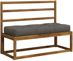 Pallet sėdynės pagalvėlė VIANEN 100% poliesteris Pilka