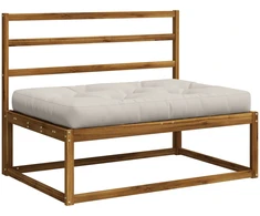 Pallet sėdynės pagalvėlė VIANEN 100% poliesteris Balta