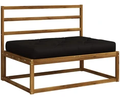Pallet sėdynės pagalvėlė VIANEN 100% poliesteris Juoda