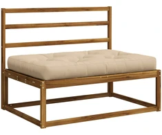 Pallet sėdynės pagalvėlė VIANEN 100% poliesteris Kreminė