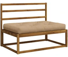 Pallet sėdynės pagalvėlė VIANEN 100% poliesteris Smėlio