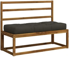 Pallet sėdynės pagalvėlė VIANEN 100% poliesteris Antracito
