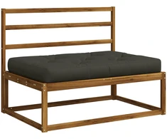 Pallet sėdynės pagalvėlė VIANEN 100% poliesteris Antracito