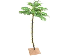 Palmė su 88 šiltomis baltomis LED lemputėmis, 150cm