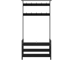 Paltas Juodojo ąžuolo 95 x 34 x 184 cm Apdirbta mediena