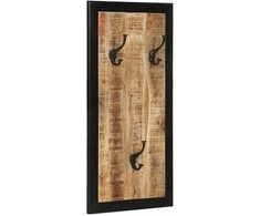 paltų kabykla 40x2x80 cm Tvirtas neapdorotos medienos mangas