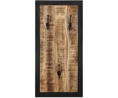 paltų kabykla 40x2x80 cm Tvirtas neapdorotos medienos mangas