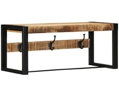 paltų kabykla 80x35x35 cm Tvirtas neapdorotos medienos mangas