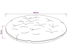 Papasan tipo pagalvė VIANEN 100% poliesteris Taupe