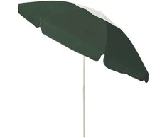 Paplūdimio skėtis nuo saulės, žalios spalvos, 240cm