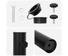 Parasolės stovo vamzdis 0.6kg Juoda Geležis for 40-50 mm Pole