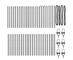 Tvorelės stulpas 52 pcs Pilka 3,2 x 3,2 x 80 cm