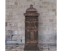 Pašto dėžutė, kolonos pavid., aliuminis, nerūd., bronzinės sp.