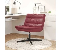 Sukamasis krėslas Vyno raudona 63 x 75 x 76 cm PU
