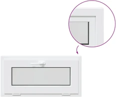 Bendras lango vidinis atspalvis baltas RISOR 85 x 40 cm