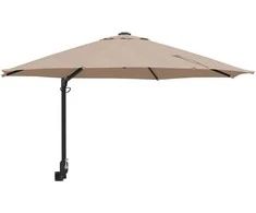 Sodo skėtis Taupe 248 x 248 x 148 cm Poliesteris ir plienas