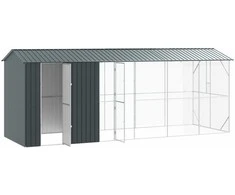Paukščių narvas Antracitas 645 x 208 x 247 cm Cinkuota plienas