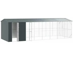 Paukščių narvas Antracitas 860 x 310 x 247 cm Cinkuota plienas