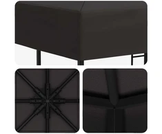 Pavėsinė 3 x 3 m Antracito Poliesteris ir plienas 190 gsm