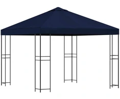Pavėsinė 3 x 3 m Mėlyna Poliesteris ir plienas 190 gsm