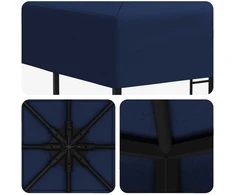 Pavėsinė 3 x 3 m Mėlyna Poliesteris ir plienas 190 gsm