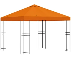 Pavėsinė 3 x 3 m Oranžinė Poliesteris ir plienas 190 gsm