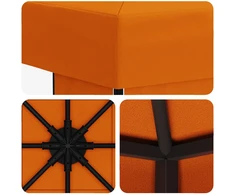 Pavėsinė 3 x 3 m Oranžinė Poliesteris ir plienas 190 gsm