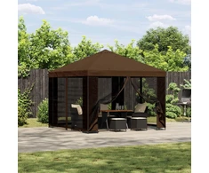 Pavėsinė 3 x 3 m Ruda Poliesteris ir plienas 190 gsm