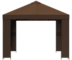 Pavėsinė 3 x 3 m Ruda Poliesteris ir plienas 190 gsm