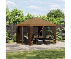 Pavėsinė 3 x 3 m Smėlio Poliesteris ir plienas 190 gsm