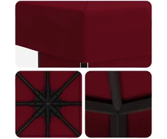 Pavėsinė 3 x 3 m Vyšninė Poliesteris ir plienas 190 gsm
