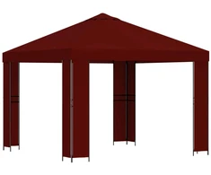 Pavėsinė 3 x 3 m Vyšninė Poliesteris ir plienas 190 gsm