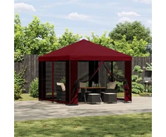 Pavėsinė 3 x 3 m Vyšninė Poliesteris ir plienas 190 gsm