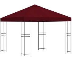 Pavėsinė 3 x 3 m Vyšninė Poliesteris ir plienas 190 gsm