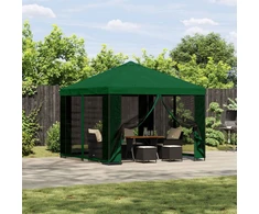 Pavėsinė 3 x 3 m Žalia Poliesteris ir plienas 190 gsm