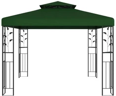 Pavėsinė 3 x 3 x 2,68 m Žalia Poliesteris ir plienas