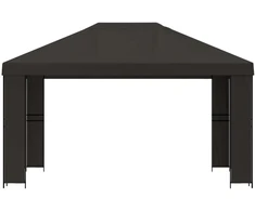 Pavėsinė 4 × 3 m Antracito Poliesteris ir plienas 190 gsm