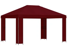 Pavėsinė 4 × 3 m Vyšninė Poliesteris ir plienas 190 gsm