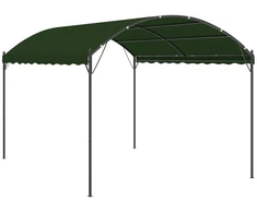 Pavėsinė 4 x 3 x 2,6 m Žalia Poliesteris ir plienas
